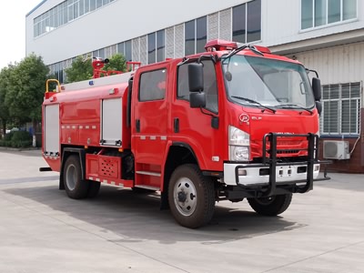 国六庆铃3.5吨水罐消防车