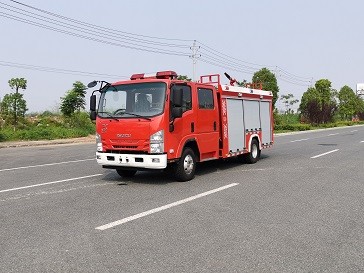 国六庆铃双排2.5吨泡沫消防车